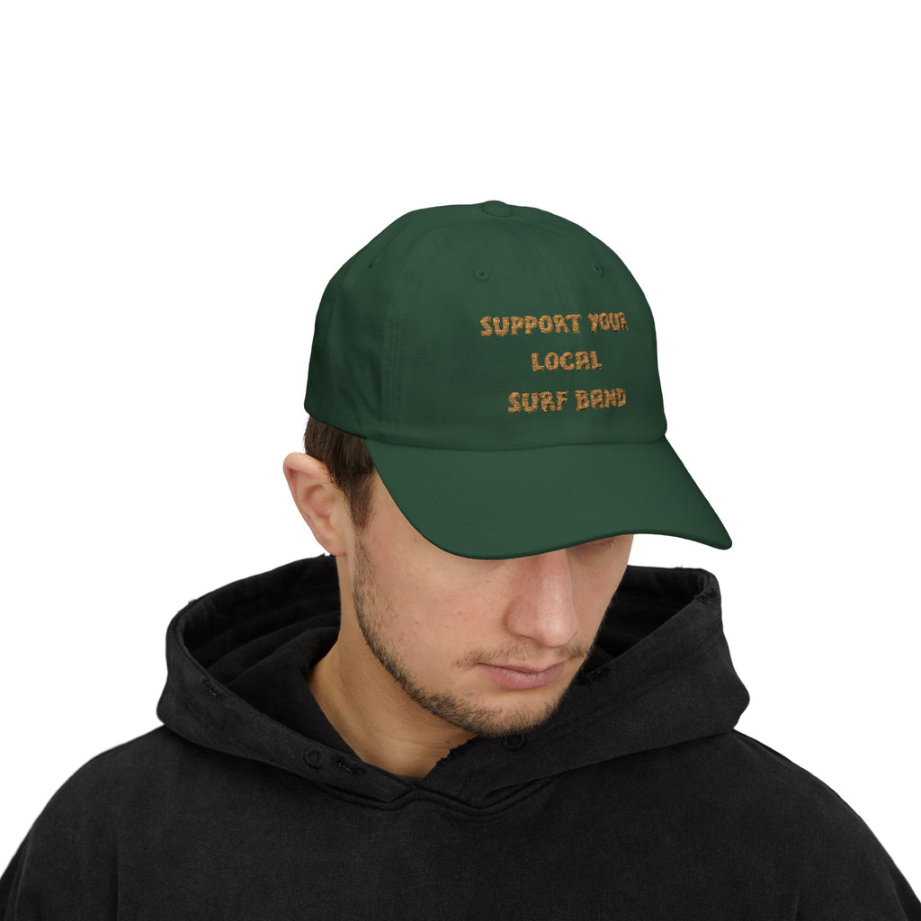 Surf Band Dad Cap - Gold Embroidery