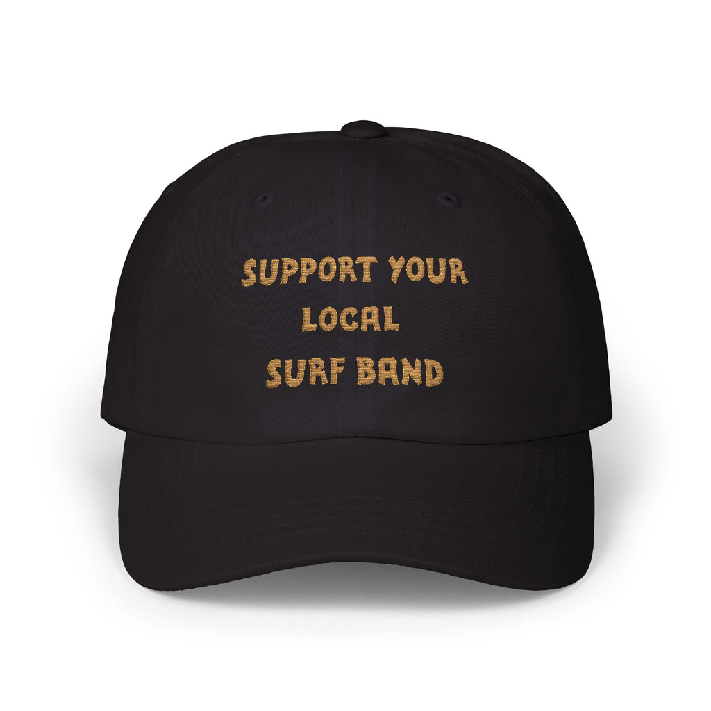 Surf Band Dad Cap - Gold Embroidery