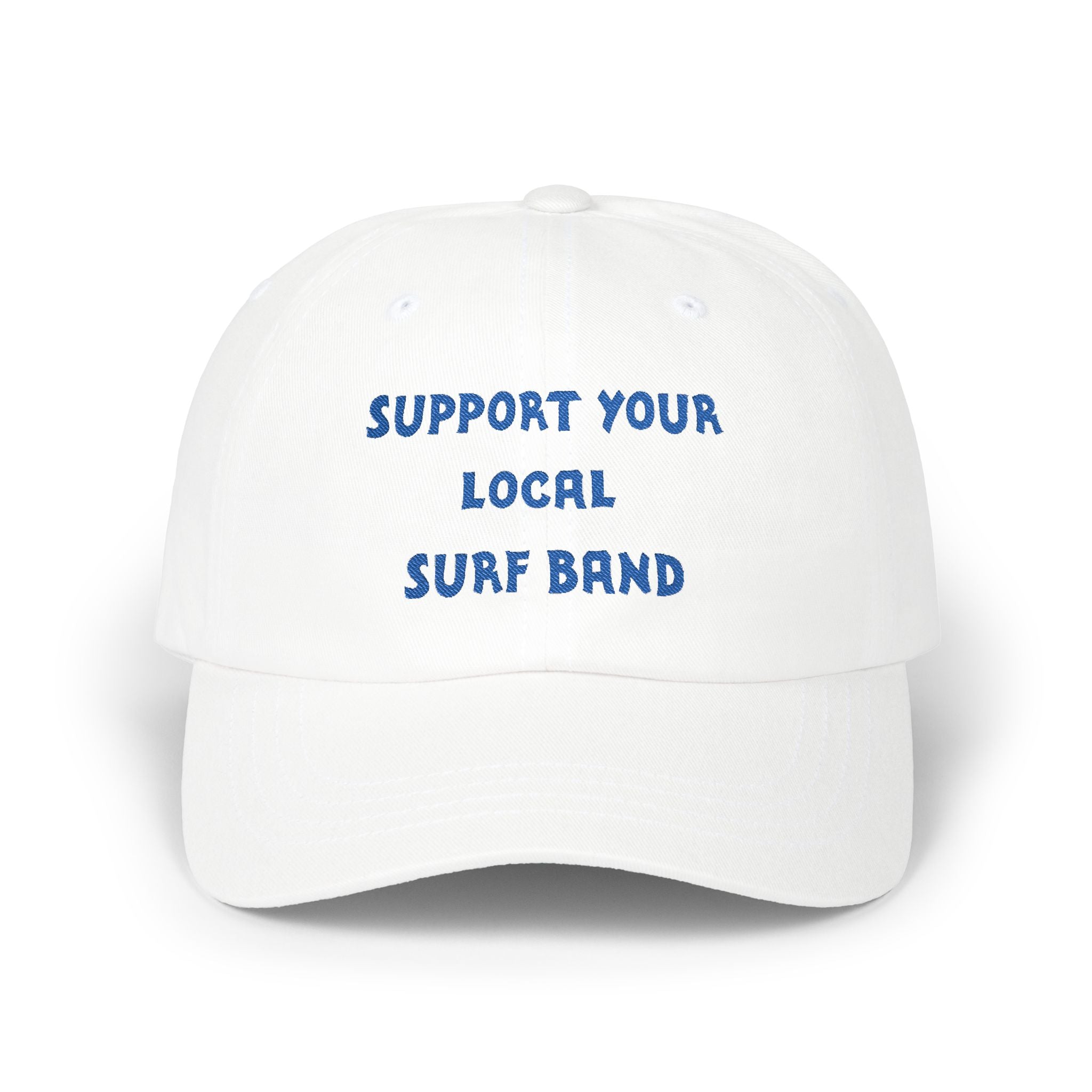 Surf Band Dad Hat - Blue Embroidery