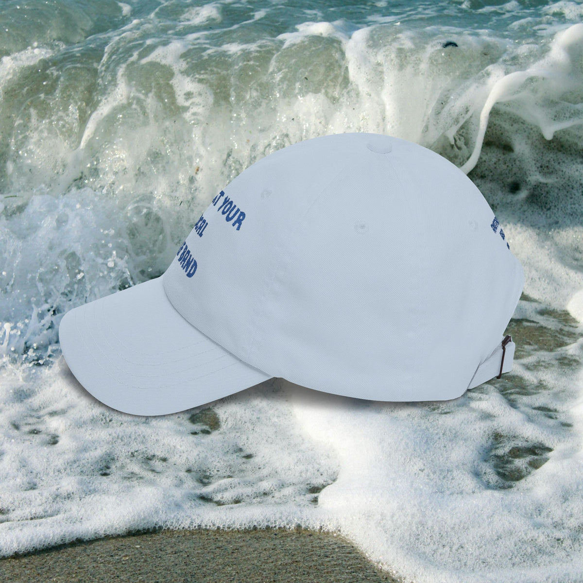 Surf Band Dad Hat - Blue Embroidery