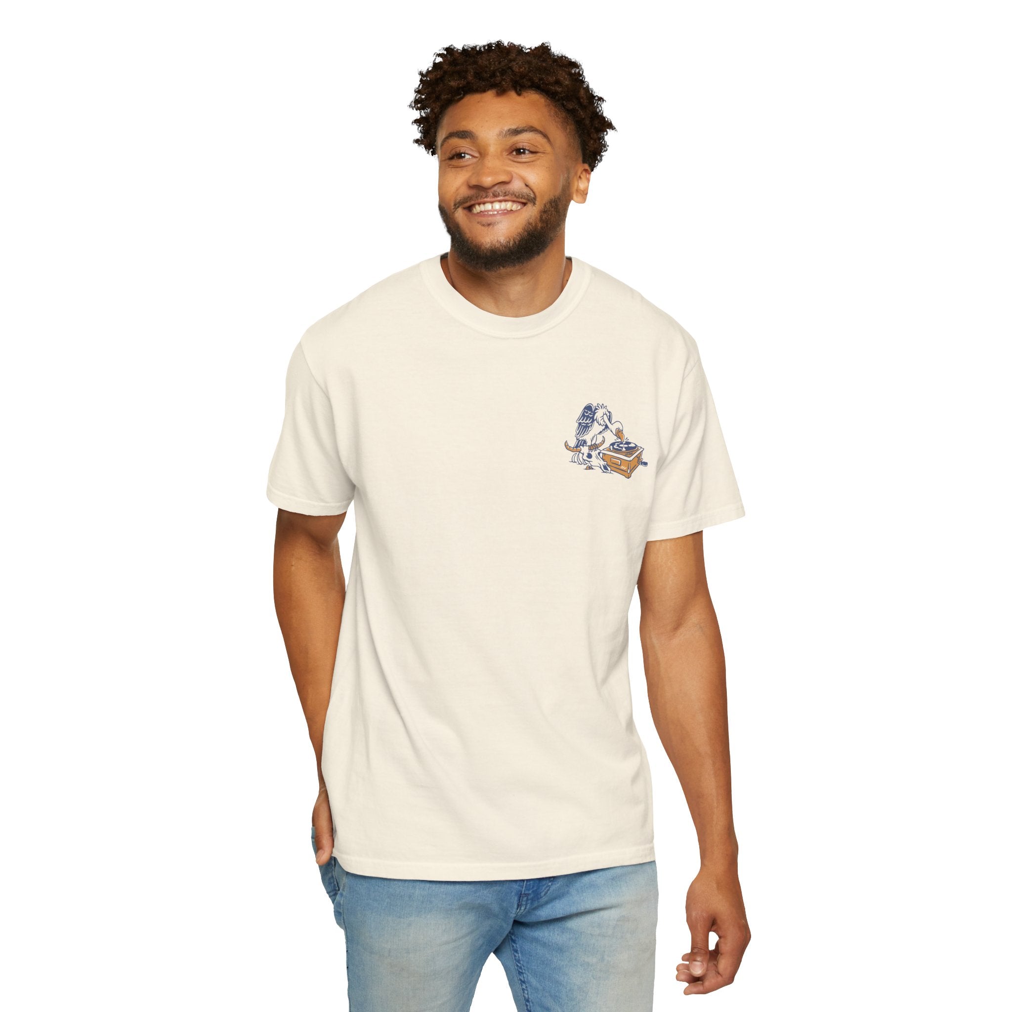 Another Wave Records Signature Vulture Tee (Garment Dyed)