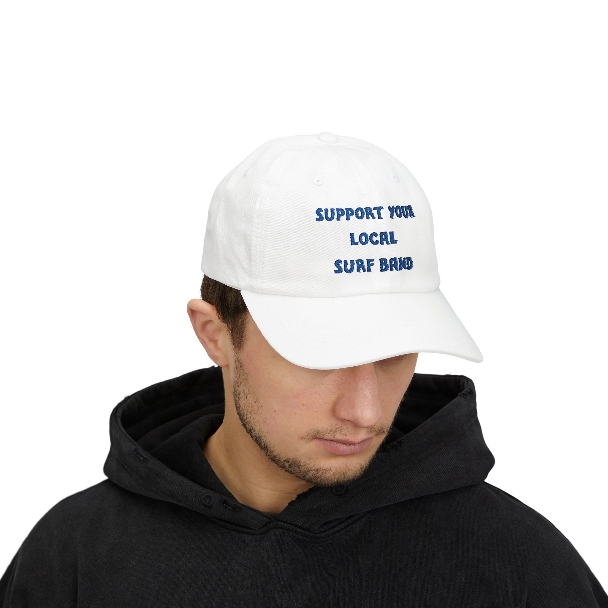 Surf Band Dad Hat - Blue Embroidery