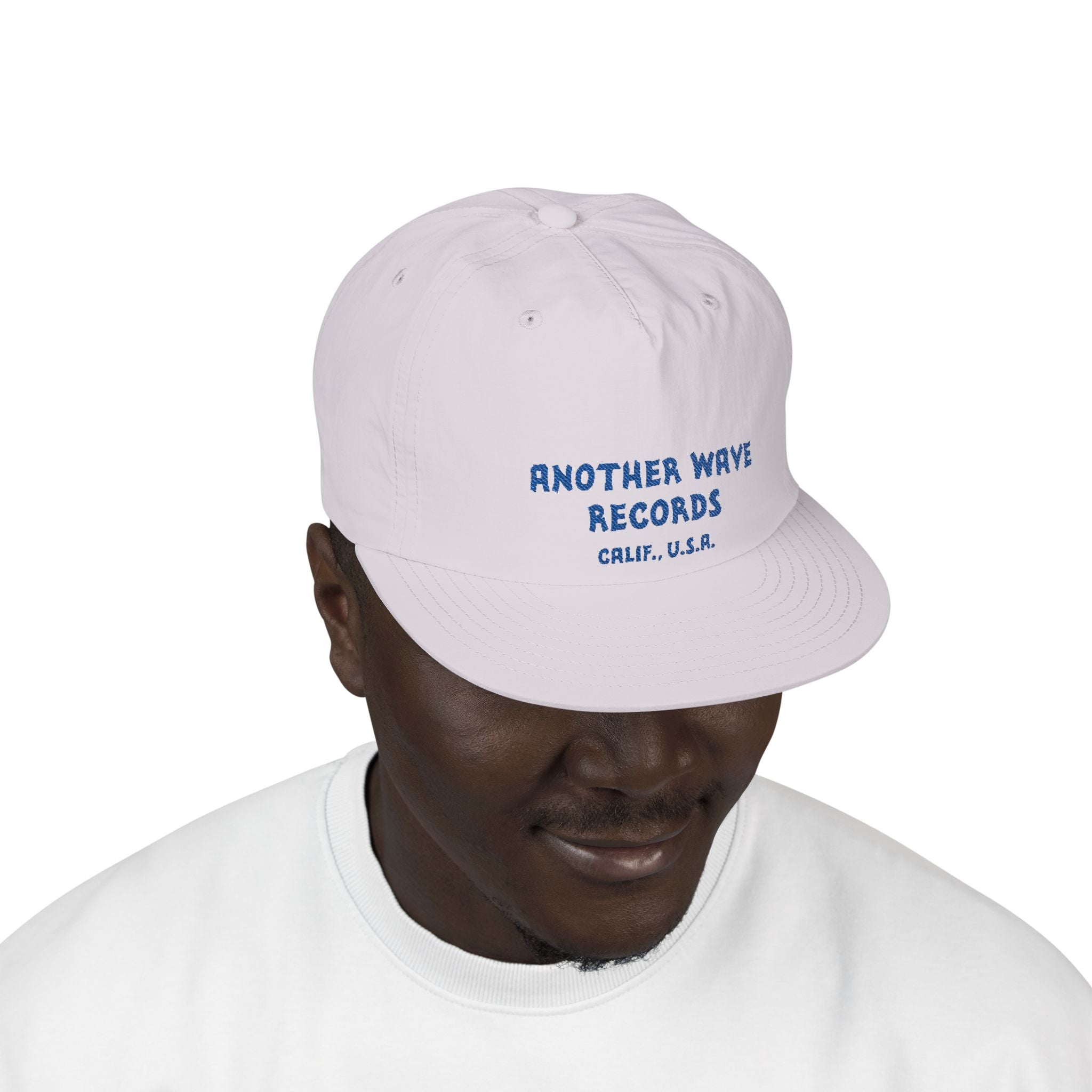 Another Wave Records Surf Cap – Blue Embroidery – Calif. U.S.A.