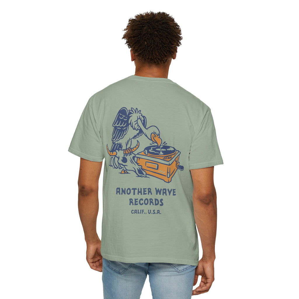 Another Wave Records Signature Vulture Tee (Garment Dyed)