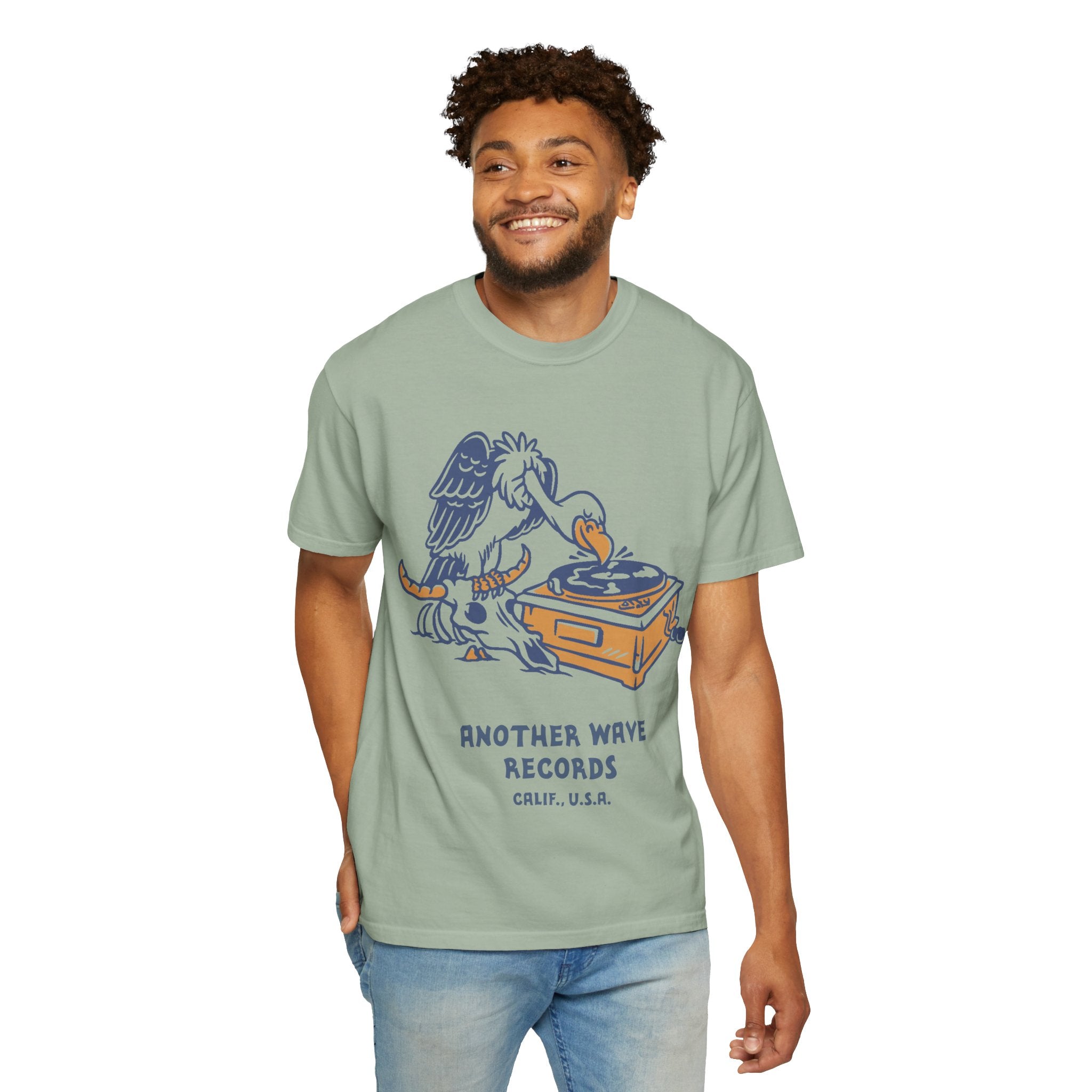 Another Wave Records – Vulture Crate Tee (Front Print)