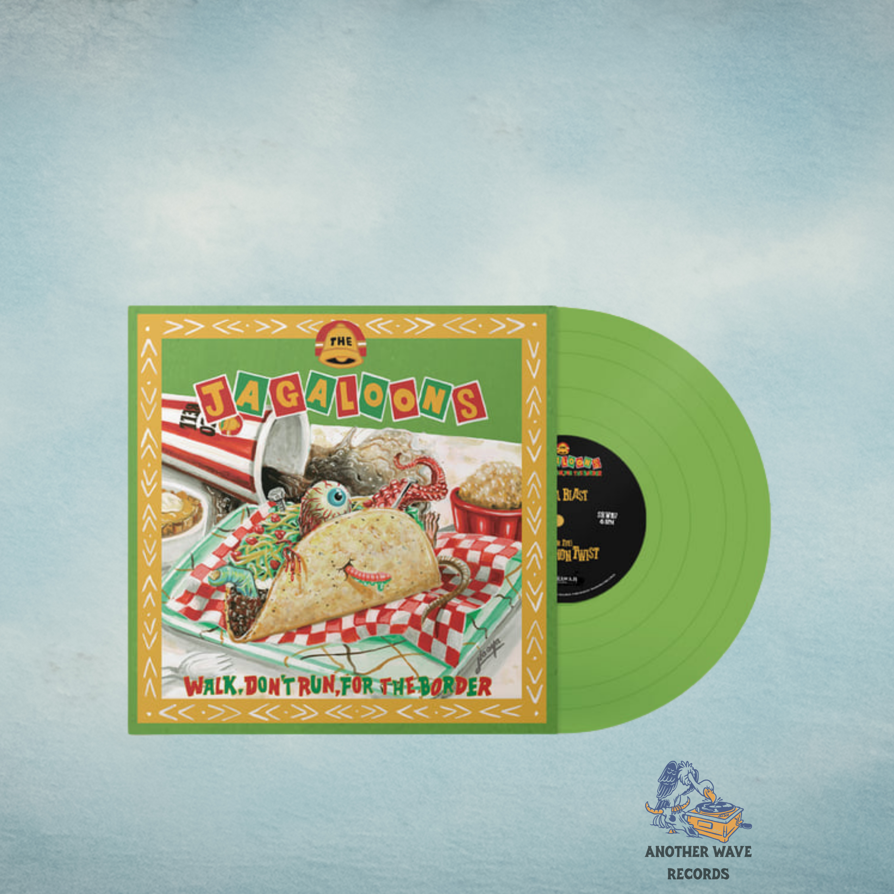The Jagaloons - Walk, Don’t Run, For The Border (Guacamole Green 10” Vinyl)