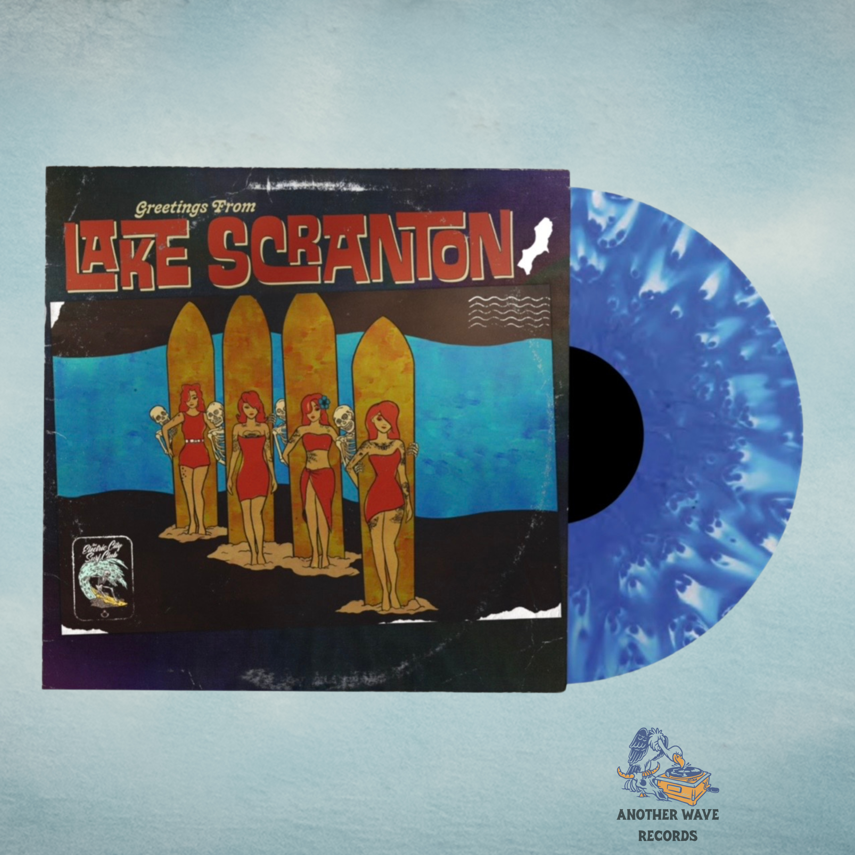 The Electric City Surf Club - Welcome to Lake Scranton EP (10” Electric City Blue, Pre-Order)