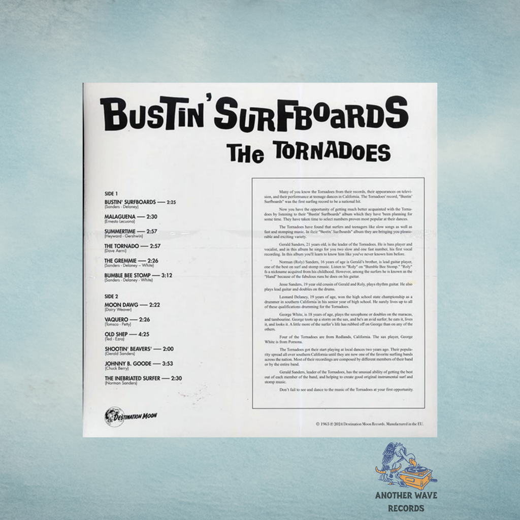 The Tornadoes – Bustin’ Surfboards (Limited Numbered Colored Vinyl LP, 500 Copies)