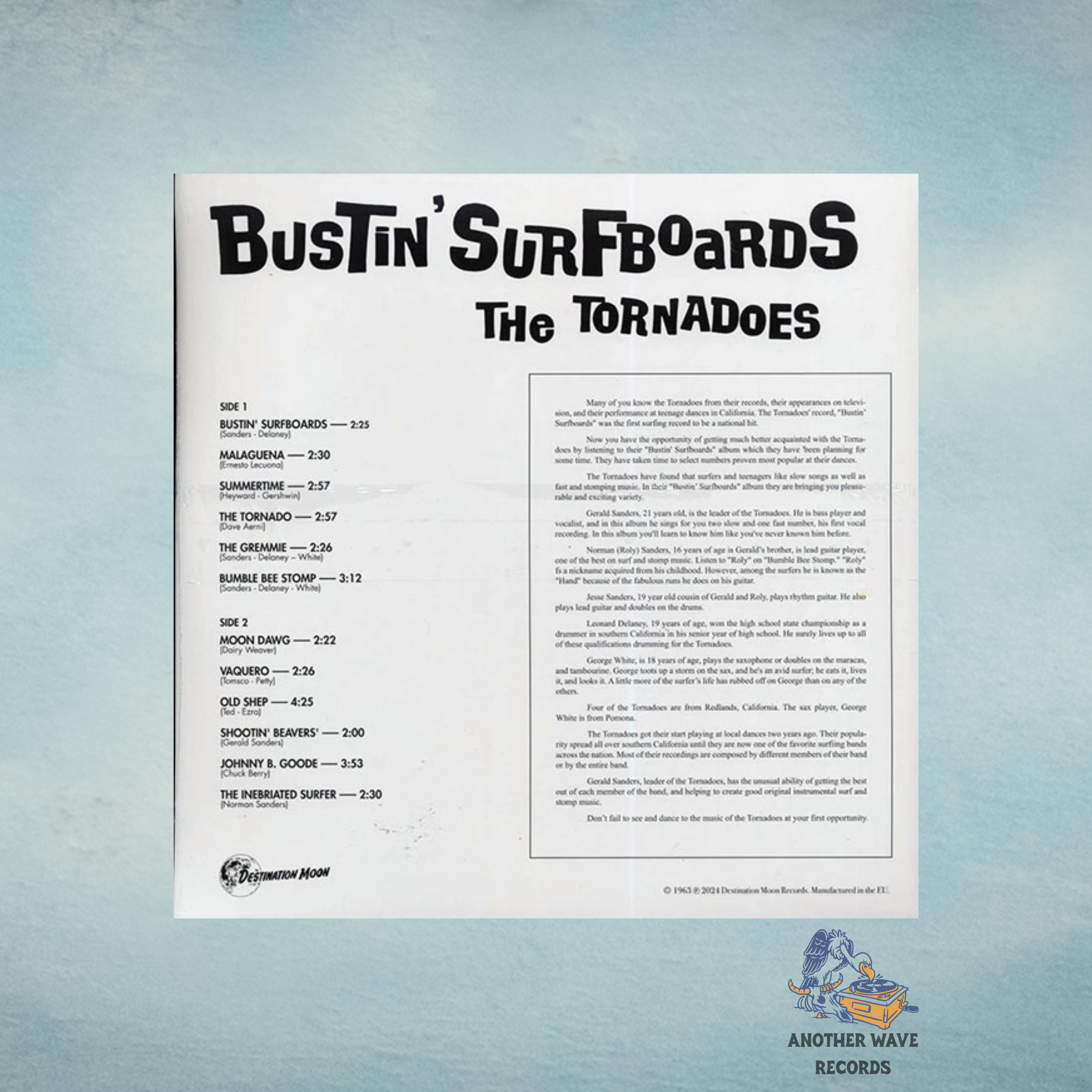 The Tornadoes – Bustin’ Surfboards (Limited Numbered Colored Vinyl LP, 500 Copies)