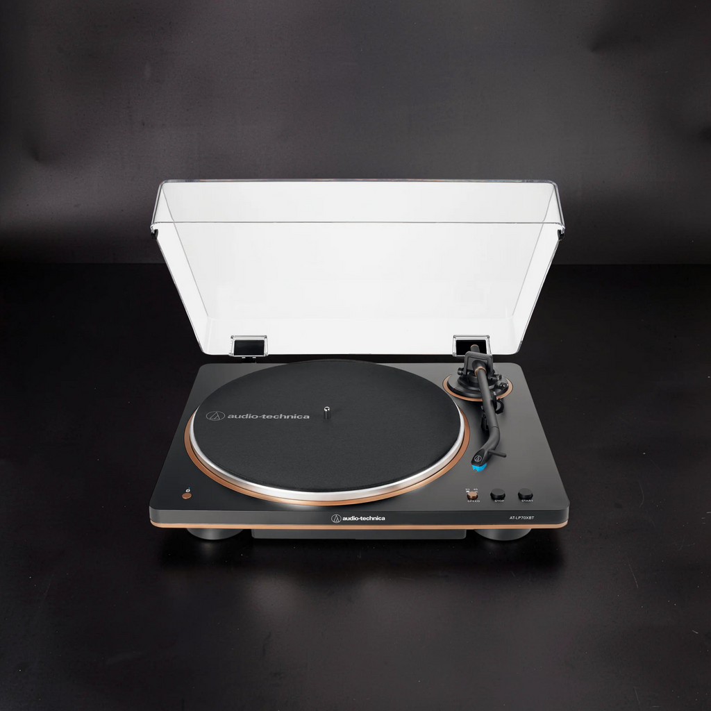 Audio-Technica AT-LP70XBT (Black/Bronze) – Fully Automatic Bluetooth Turntable