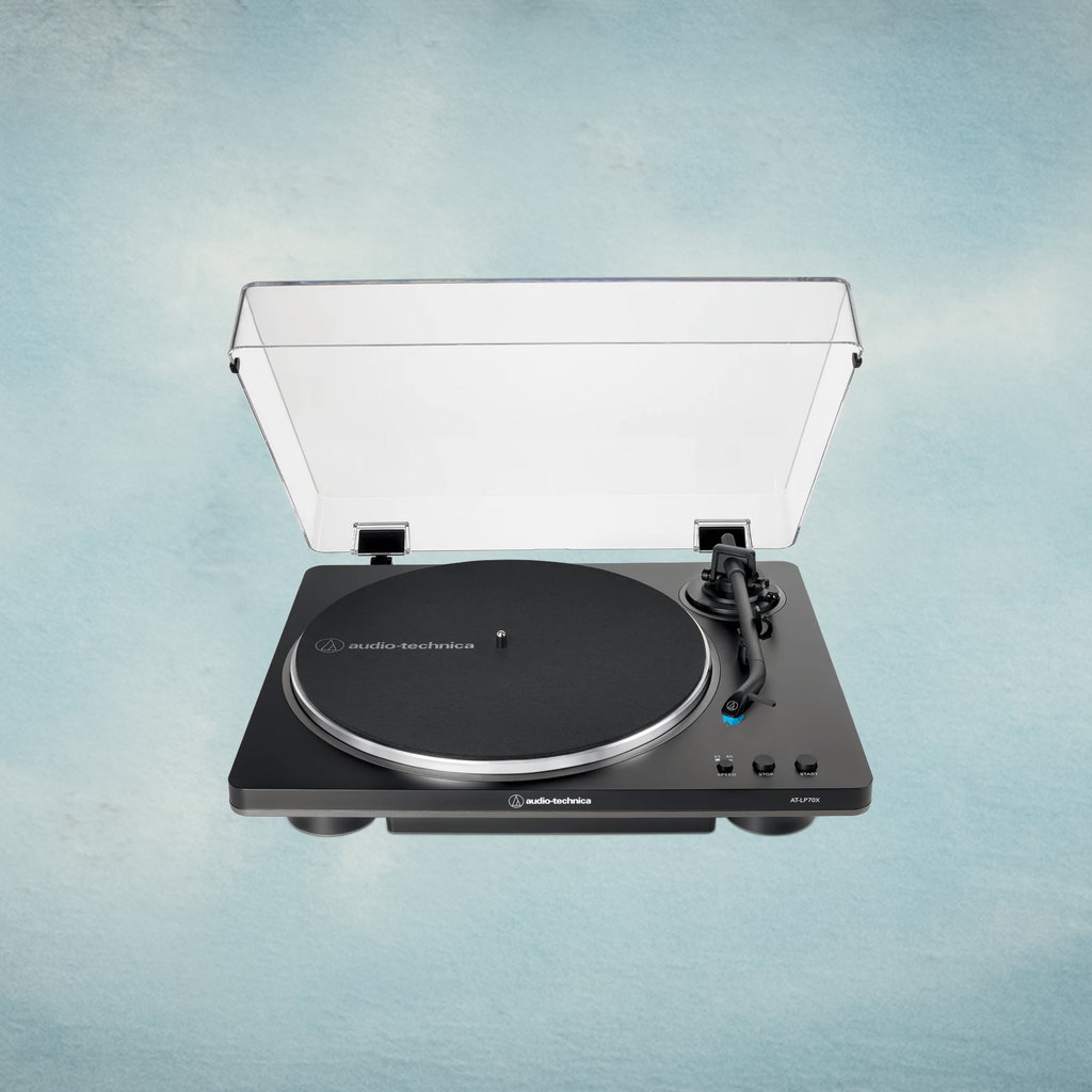 Audio-Technica AT-LP70X (Black/Grey) – Fully Automatic Belt-Drive Turntable