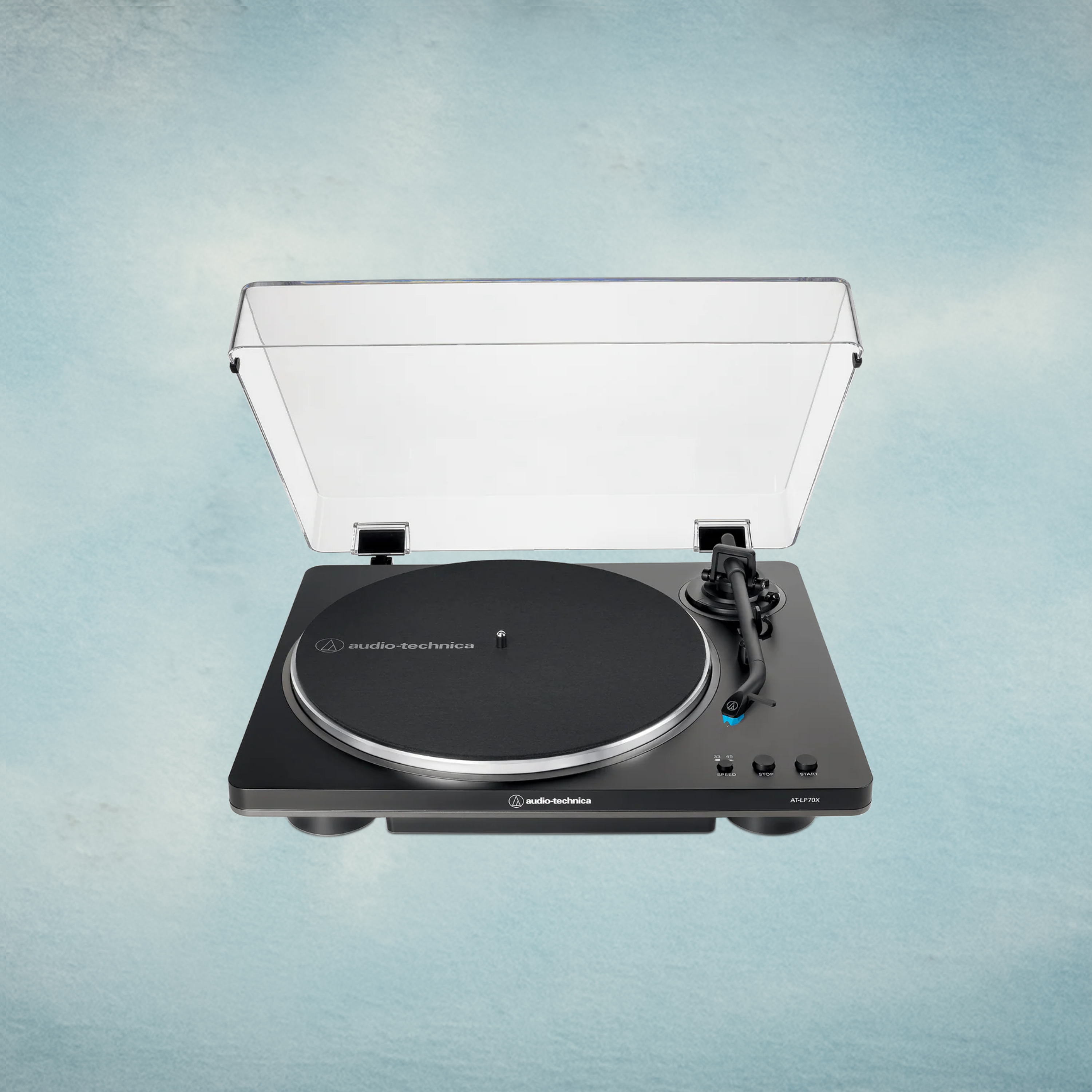 Audio-Technica AT-LP70X (Black/Grey) – Fully Automatic Belt-Drive Turntable