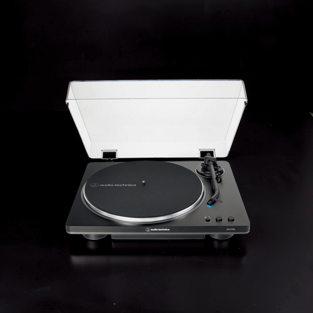 Audio-Technica AT-LP70X (Black/Grey) – Fully Automatic Belt-Drive Turntable