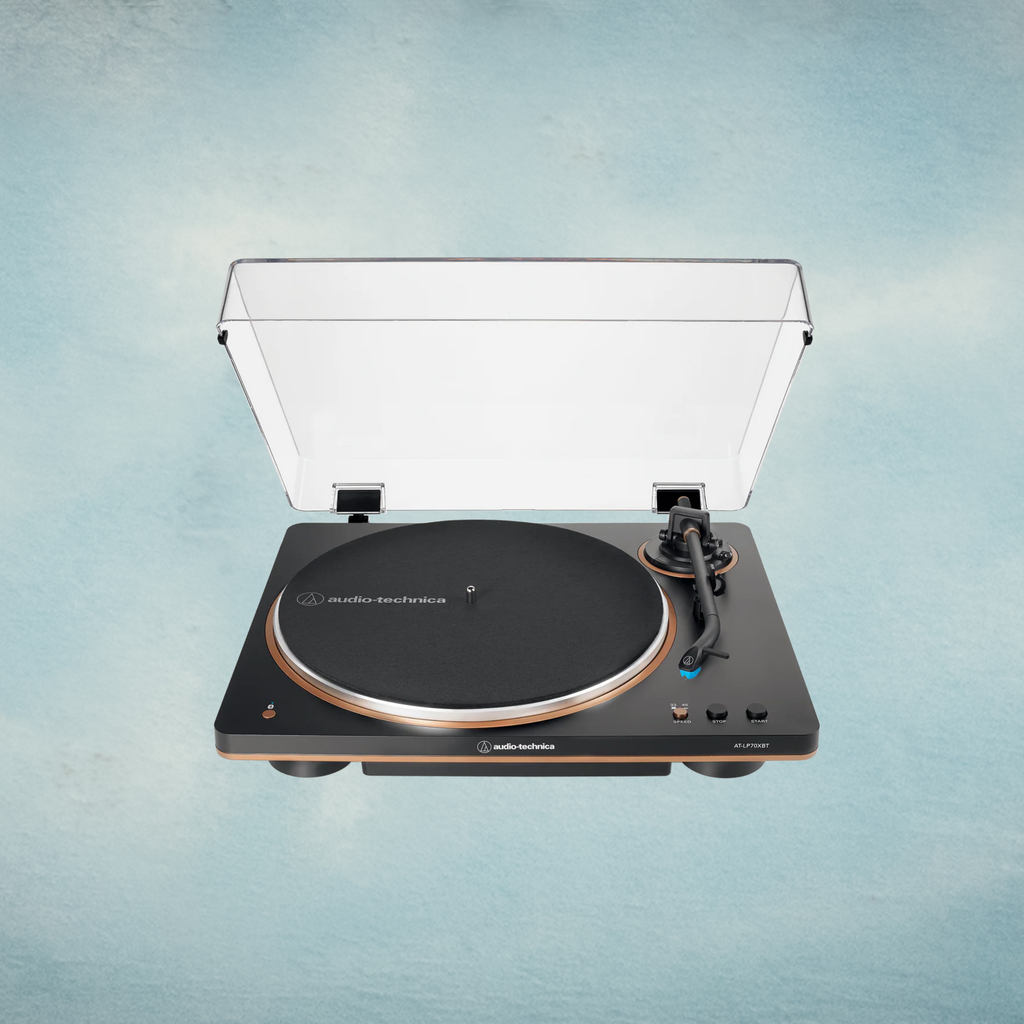 Audio-Technica AT-LP70XBT (Black/Bronze) – Fully Automatic Bluetooth Turntable